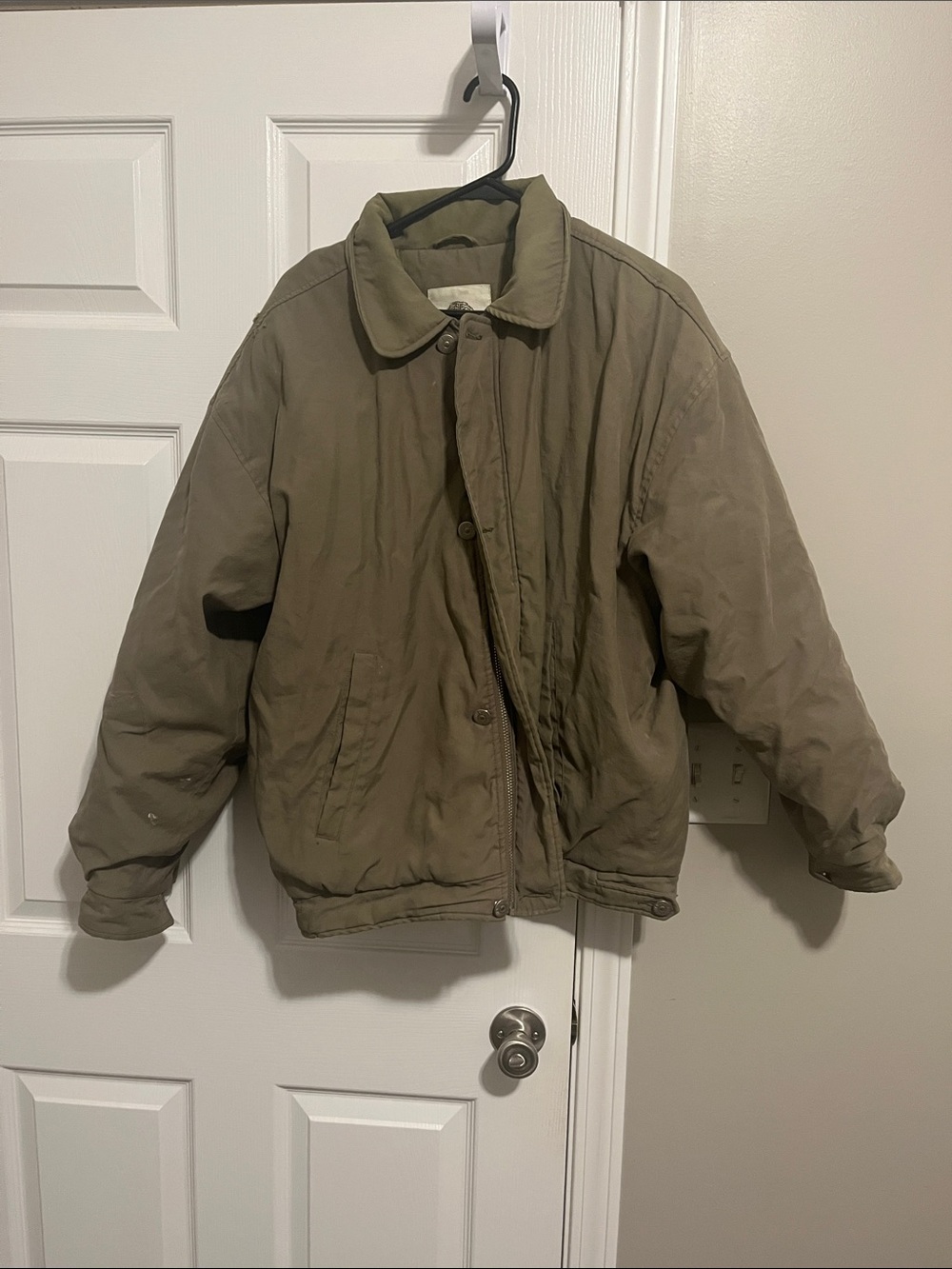 Colebrook Green Cotton Blend Jacket